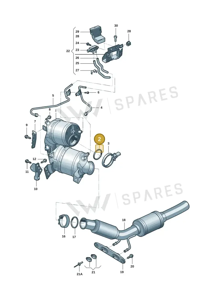 05E253115 — Volkswagen Passat Pro (2024-) diagram 57d253020, position 2