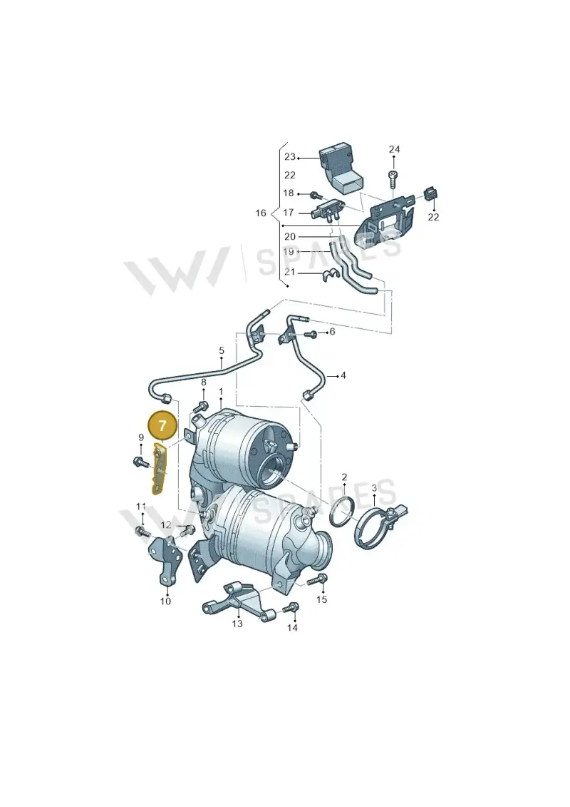 05E253461M — Volkswagen Passat estate (2023-) diagram 2f0253110, position 7