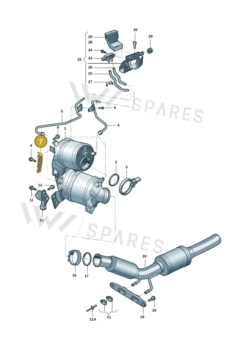 05E253461M — Volkswagen Passat Pro (2024-) diagram 57d253020, position 7