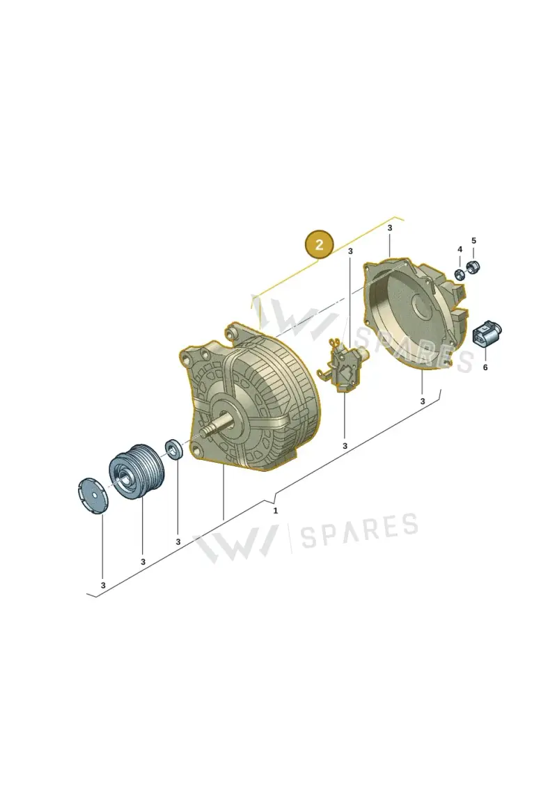 05E903026PX — Volkswagen Multivan (2021-2025) diagram 7t0903150, position 2