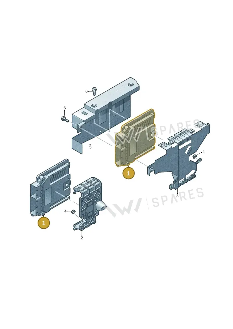 05E906018CG2GC — Volkswagen T-Cross 1,0 (2018-2024) diagram 746906200, position 1