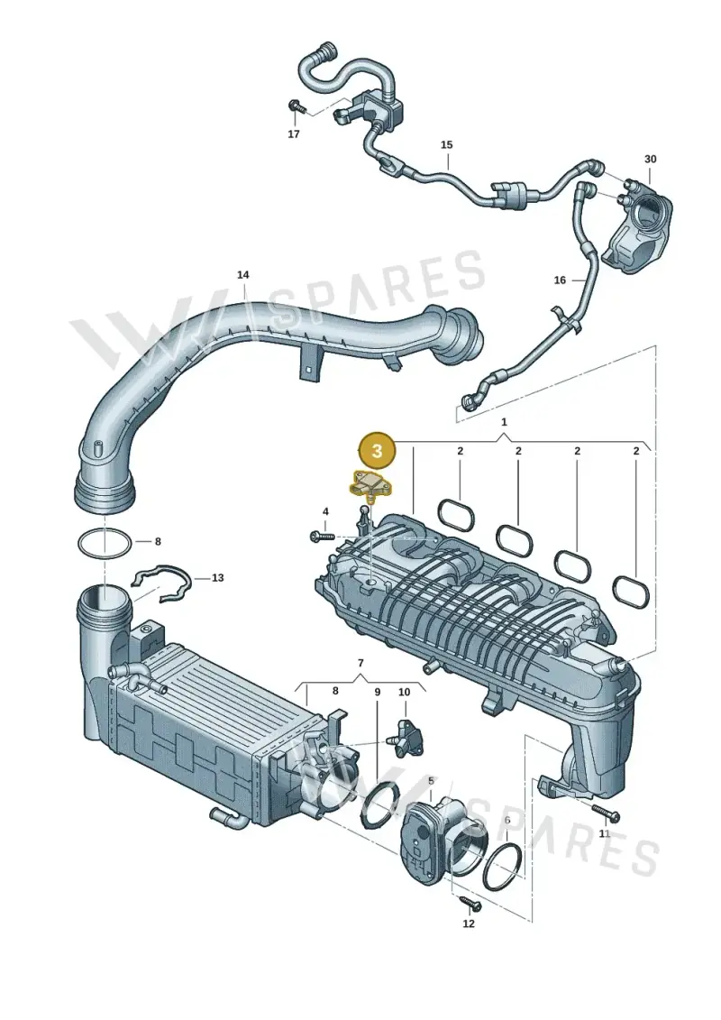 05E906051L — Volkswagen Multivan (2021-) diagram 57x133065, position 3