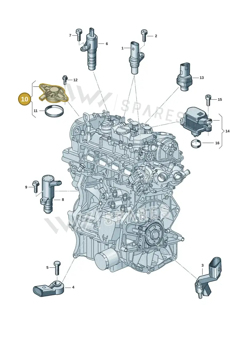 05E906423D — Volkswagen Passat estate (2023-) diagram 907601006, position 10