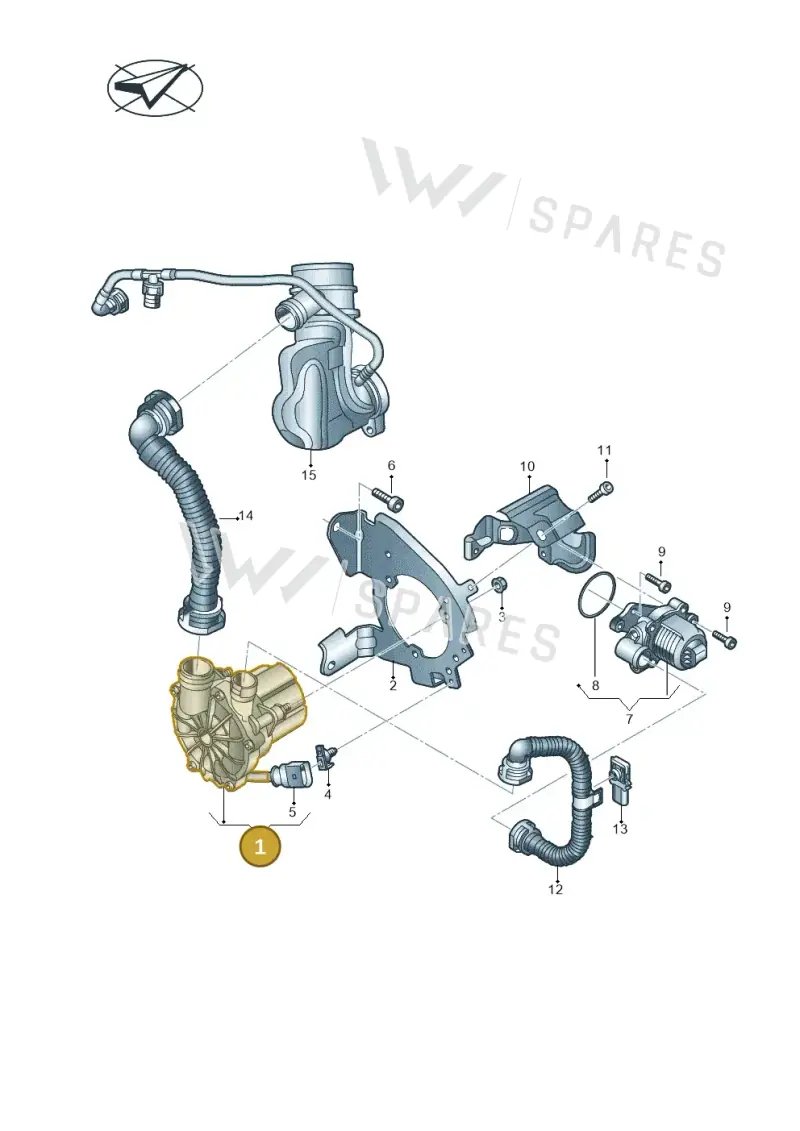 05E959253 — Volkswagen Taos 1.4 (2020-2024) diagram 745131050, position 1