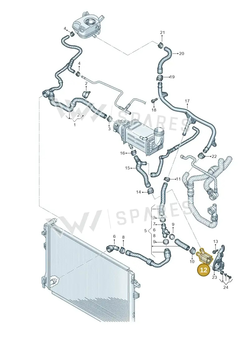 05E965561 — Volkswagen Caddy Maxi Kombi (2020-2024) diagram 869121302, position 12
