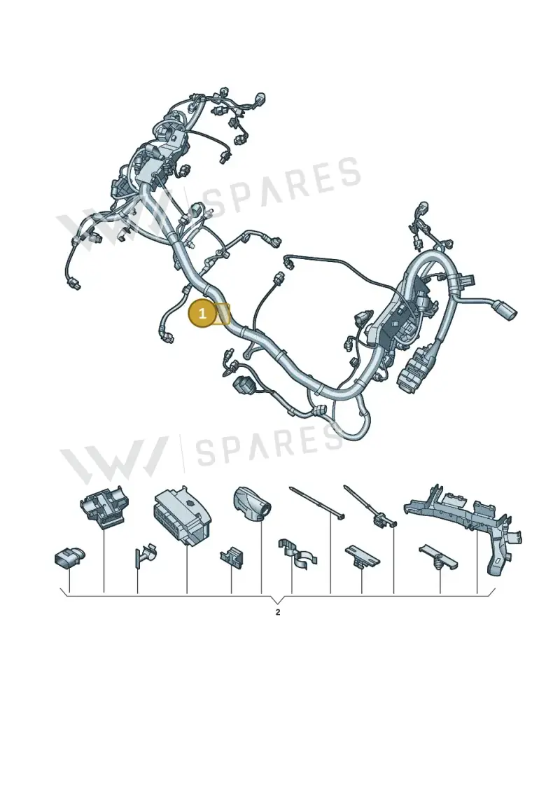 05E971610AA — Audi A3 Sportback (2019-2025) diagram 896971013, position 1