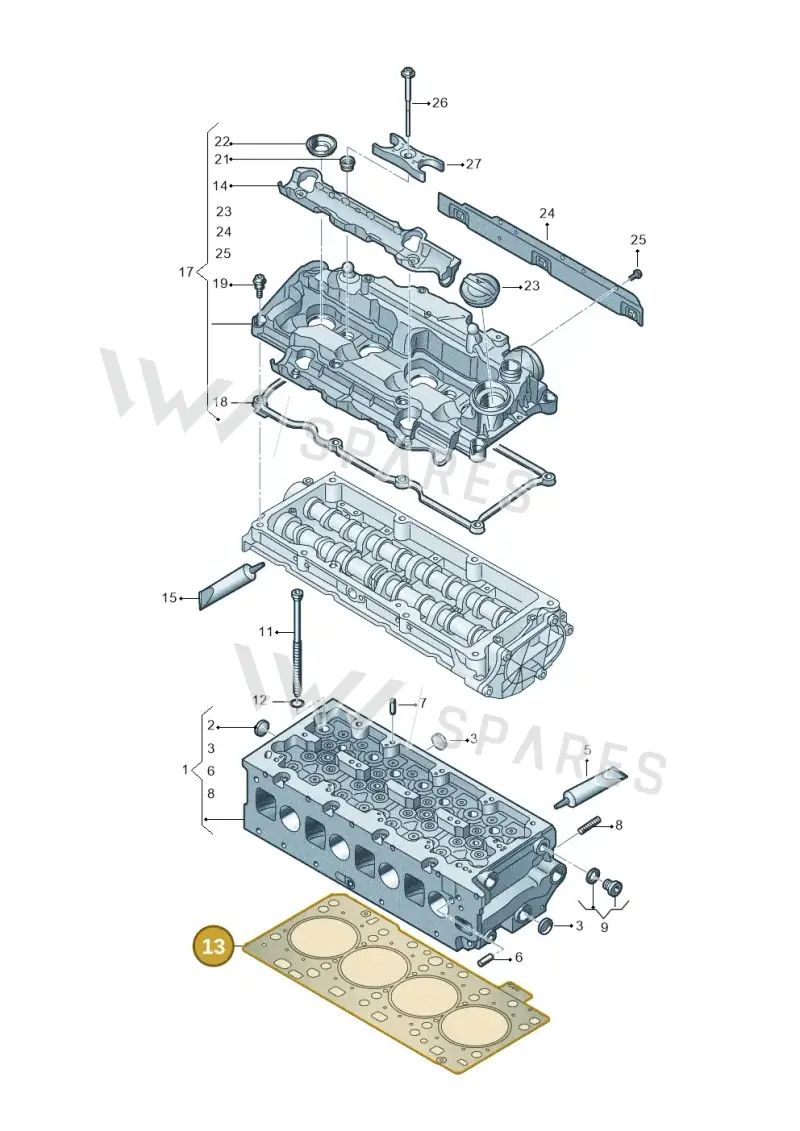 05L103383AL — Volkswagen Passat estate (2023-) diagram 793103066, position 13