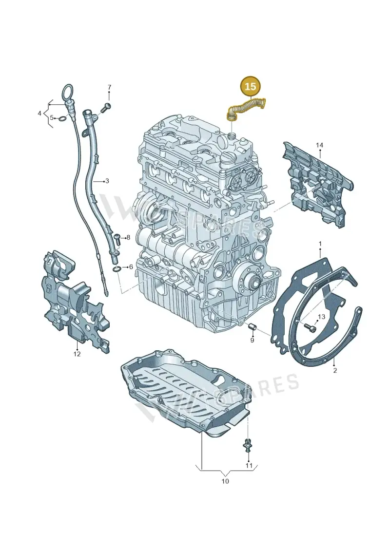 05L103493A — Volkswagen Passat estate (2023-) diagram 793103950, position 15