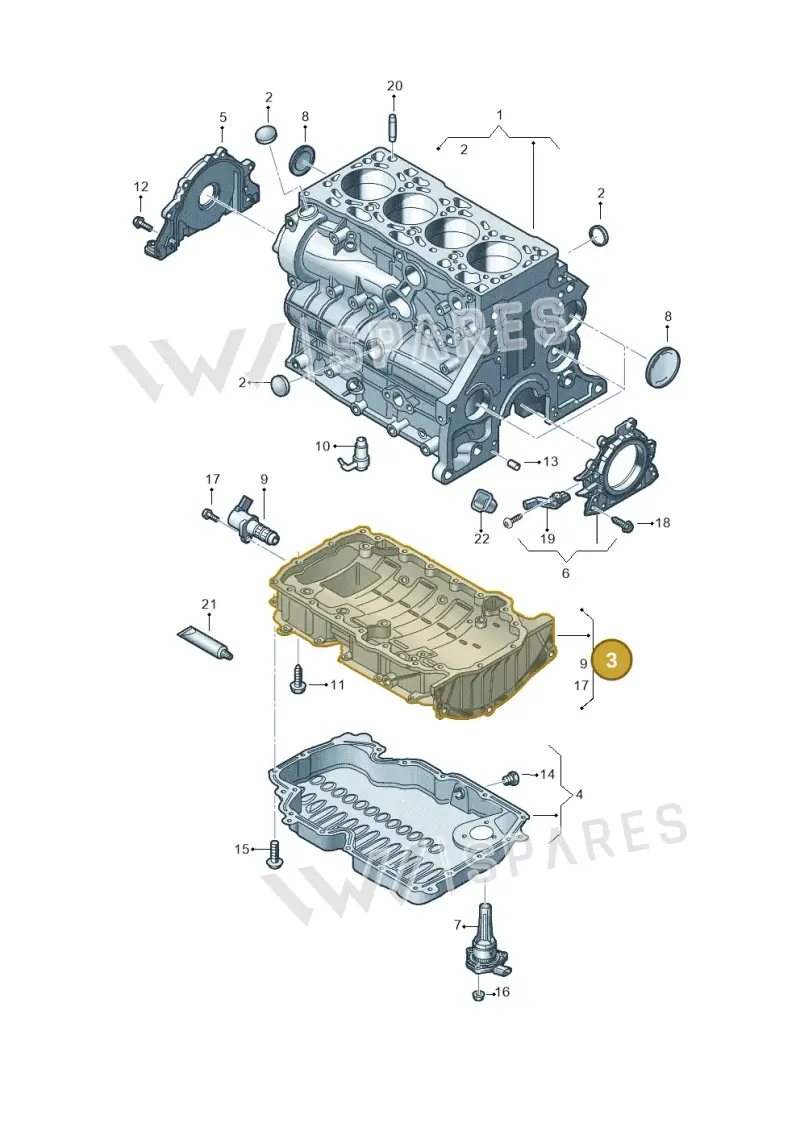 05L103603M — Volkswagen Passat estate (2023-) diagram 793103039, position 3