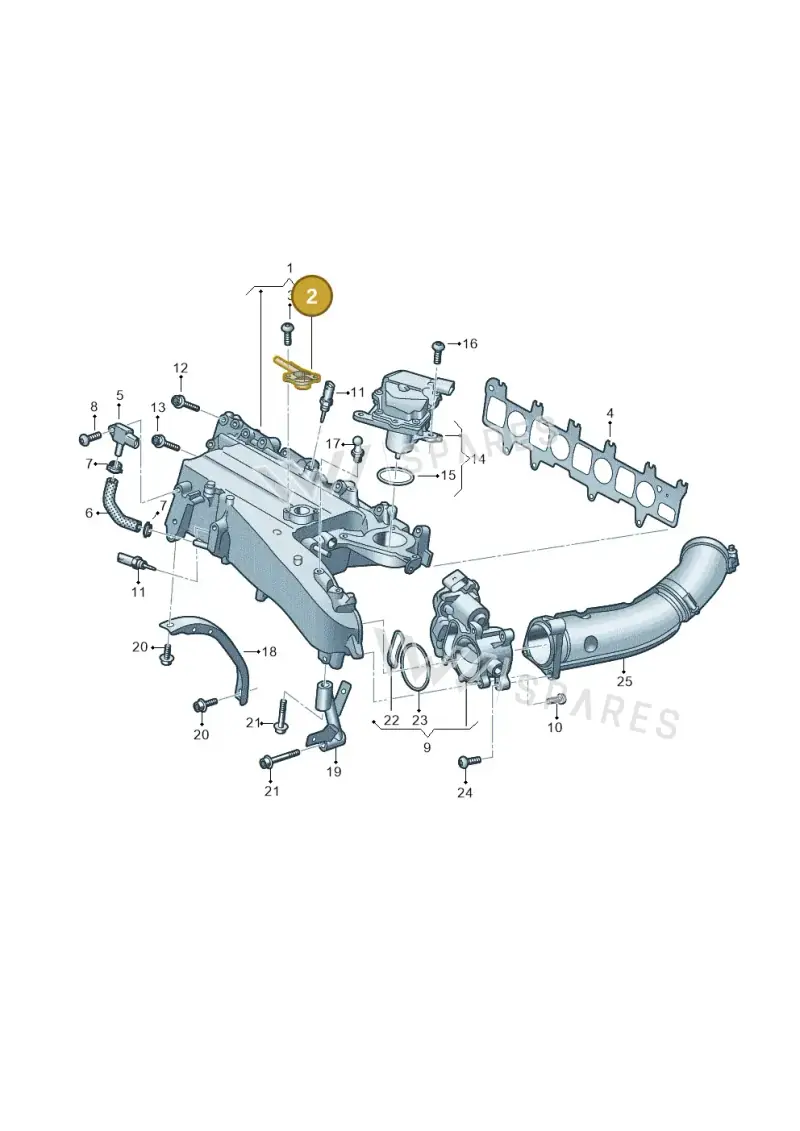 05L129635B — Volkswagen Passat estate (2023-) diagram 793129090, position 2
