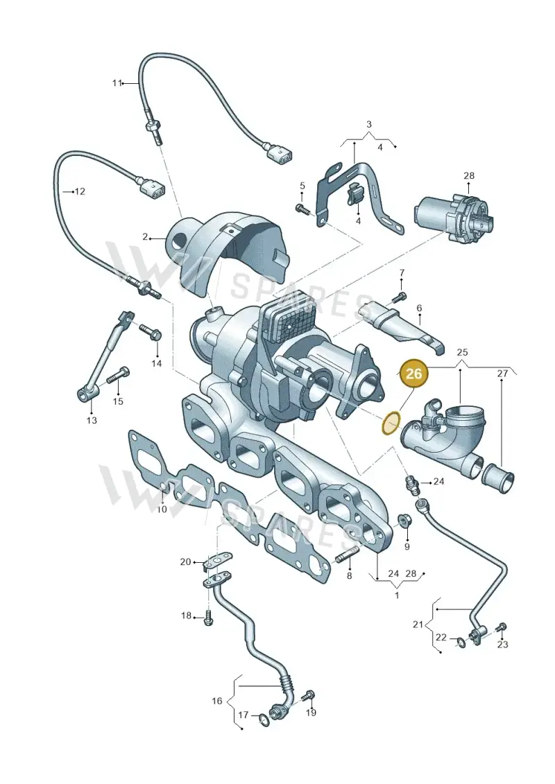 05L129636B — Audi A5 Limousine (2024-2025) diagram 8wk145375, position 26