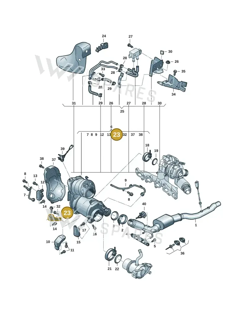 05L131645N — Volkswagen Caddy Maxi Kombi (2020-2024) diagram 2ka253070, position 23