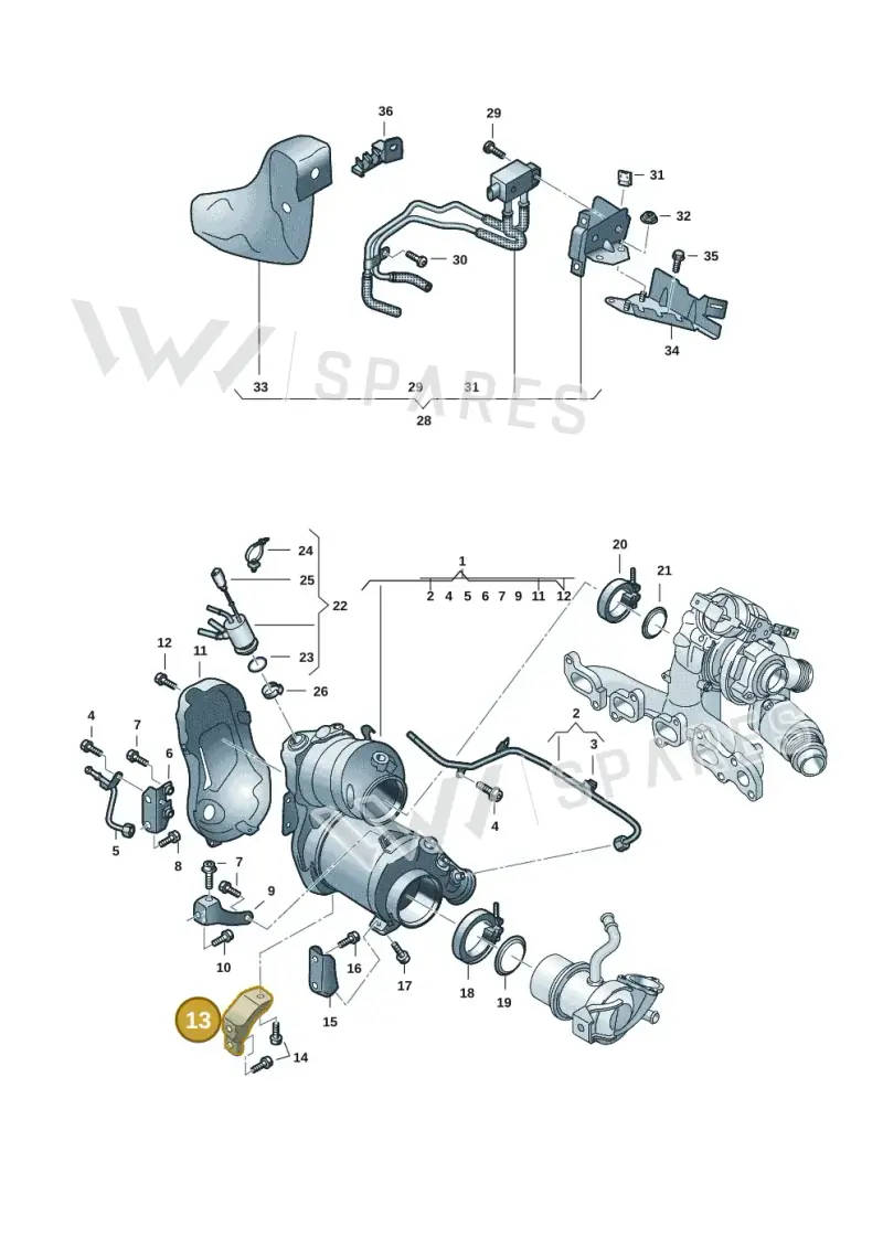 05L131645Q — Volkswagen Multivan (2021-) diagram 7t0253160, position 13