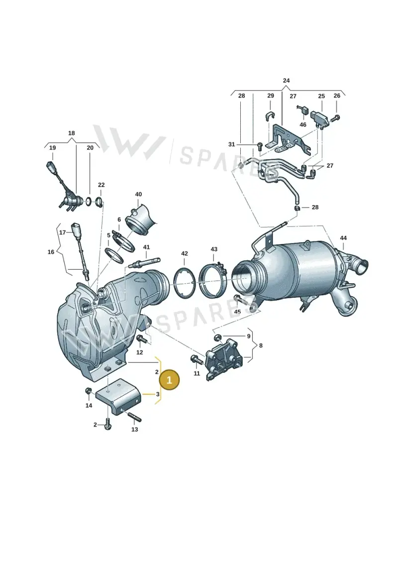05L131695F — Audi A5 Limousine (2024-2025) diagram 8wk253230, position 1