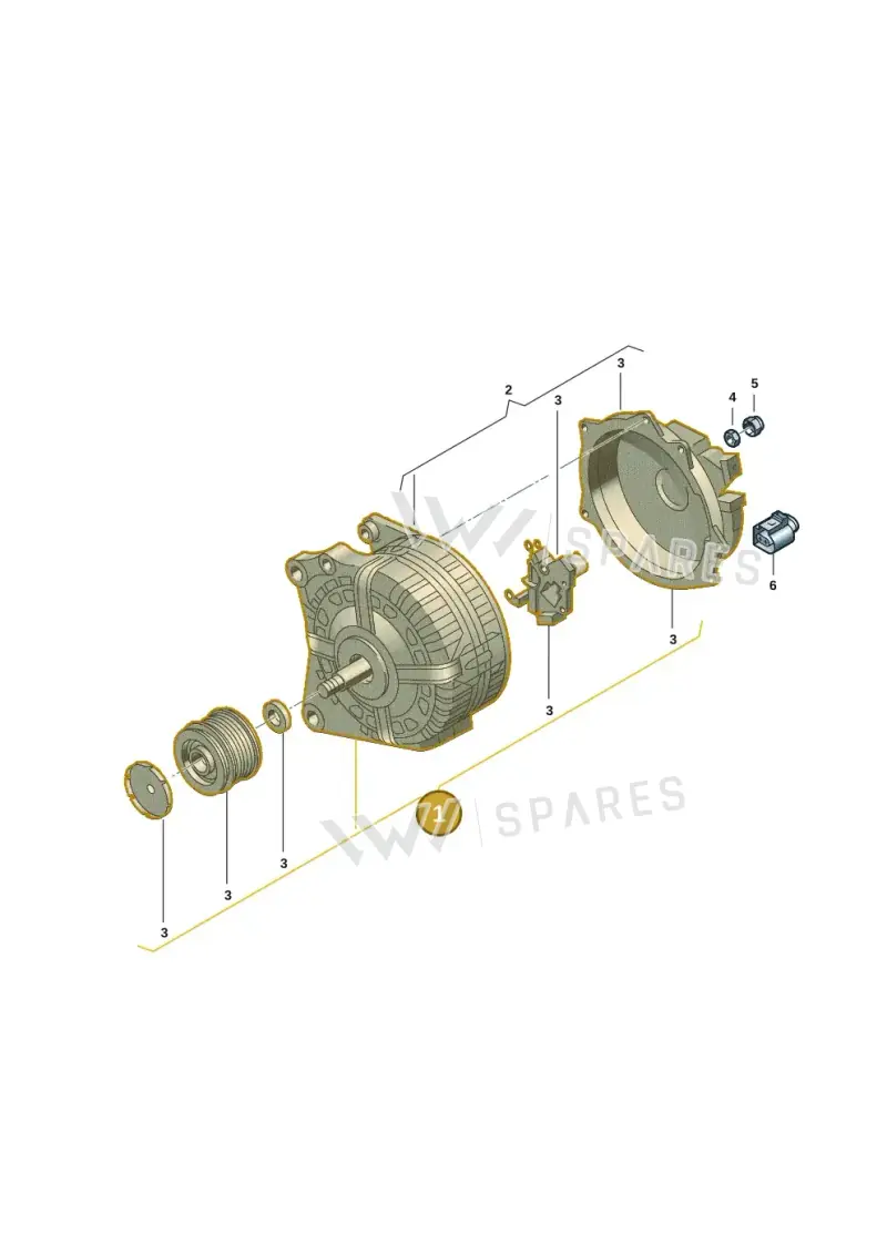 05L903026E — Volkswagen Multivan (2021-2025) diagram 7t0903150, position 1