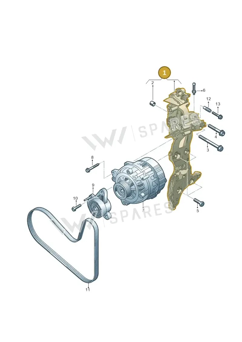 05L903141 — Volkswagen Tiguan 2.0 (2023-) diagram 793903085, position 1