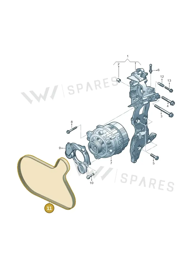 05L903159D — Audi A5 Limousine (2024-2025) diagram 430903225, position 11