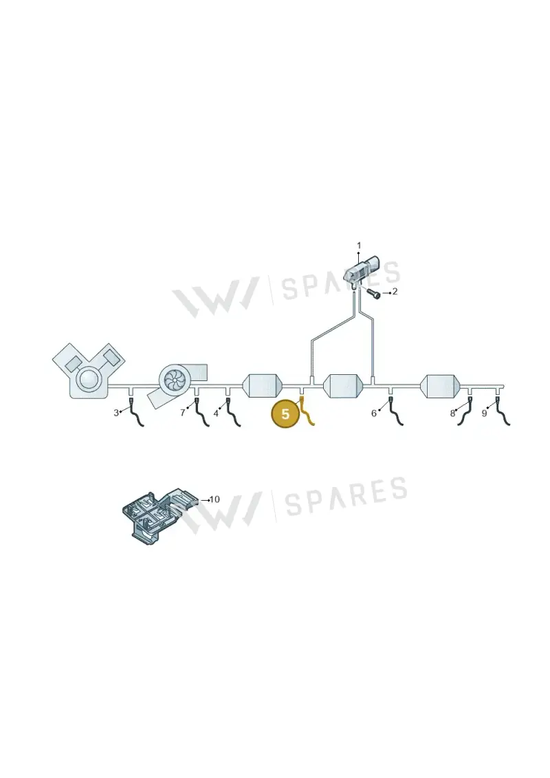 05L906088F — Volkswagen Passat saloon (2014-2024) diagram 793906015, position 5