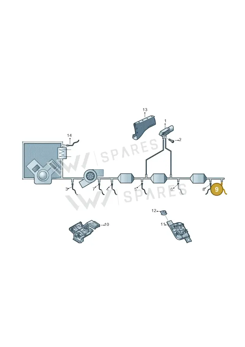 05L906261J — Volkswagen Golf (2019-2025) diagram 780906150, position 9