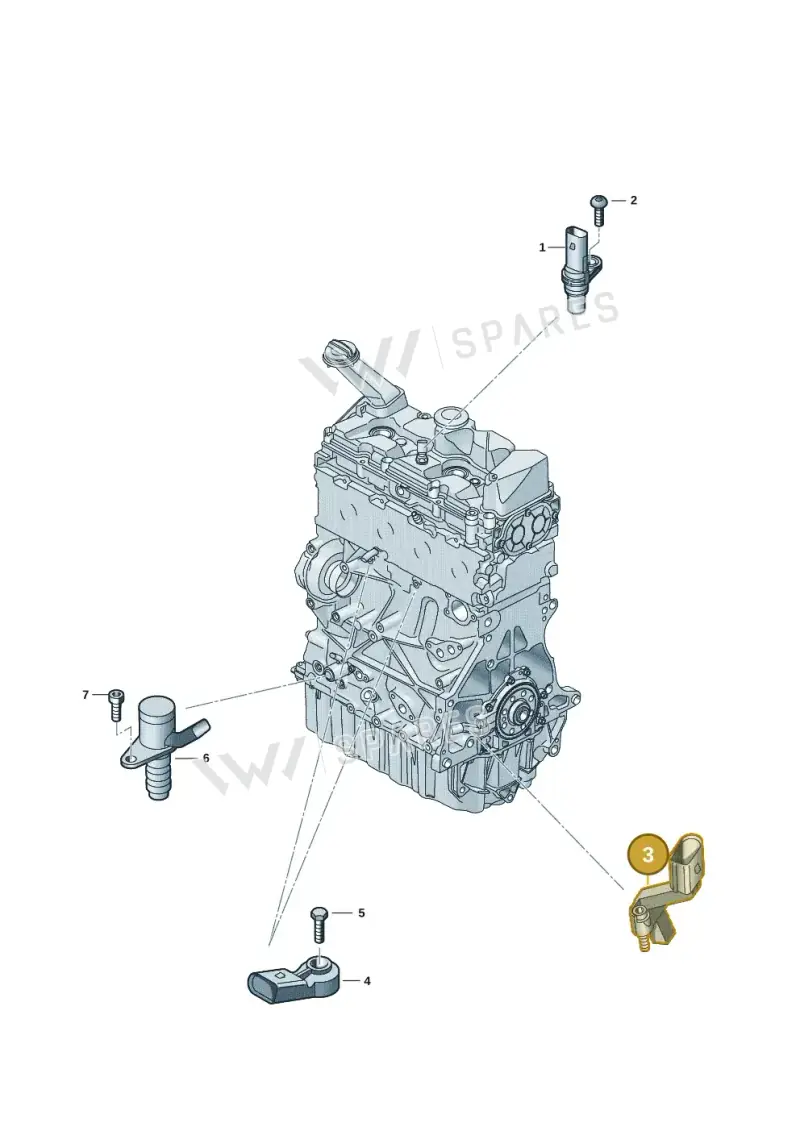 05L906433A — Volkswagen Single-cab transp. (2019-2024) diagram 907601003, position 3