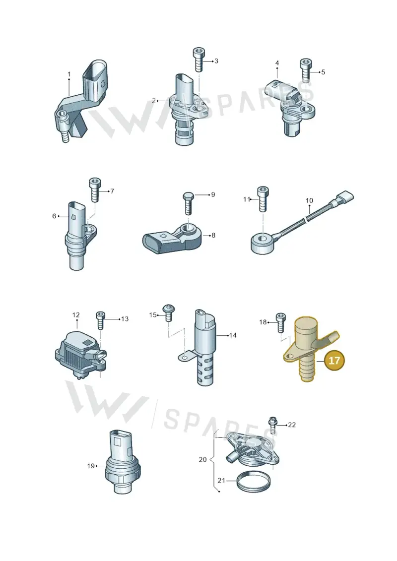05L906455K — Volkswagen Passat saloon (2014-2024) diagram 793906000, position 17