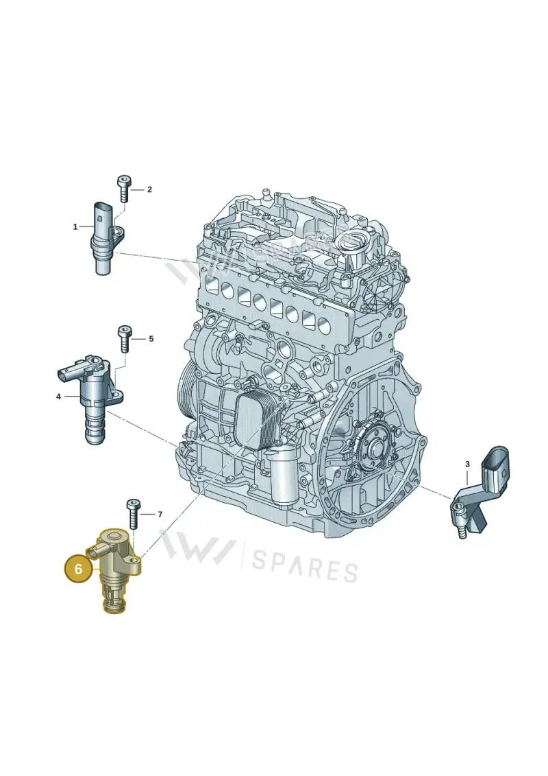 05L906455K — Volkswagen Caddy Maxi Kombi (2020-2024) diagram 907601009, position 6