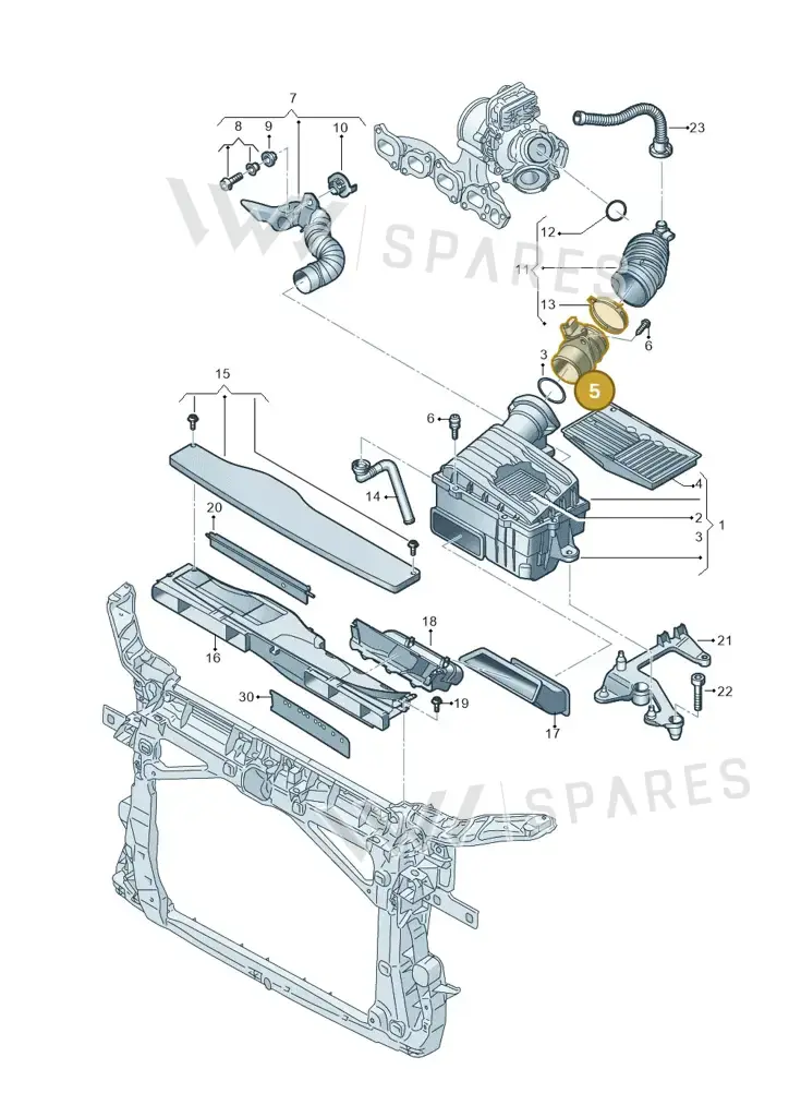 05L906461E — Volkswagen Multivan (2021-) diagram 793129060, position 5