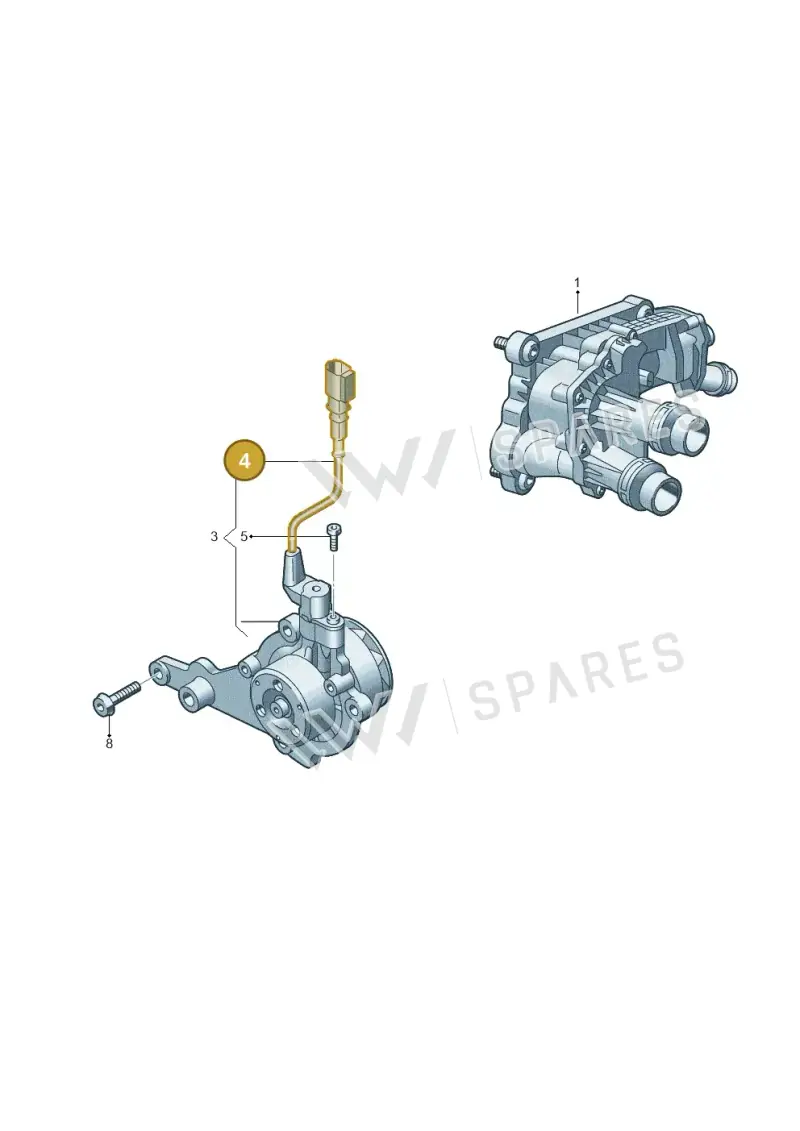 05L907284 — Volkswagen Passat estate (2023-) diagram 793121109, position 4