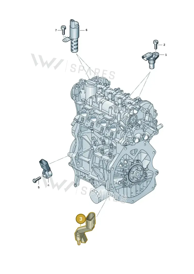 05L907601A — Skoda Octavia (2019-2022) diagram 5h0906033, position 3