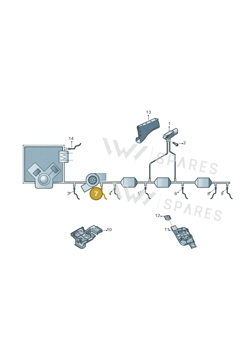 05L907807CA — Volkswagen Golf (2019-2025) diagram 780906150, position 7