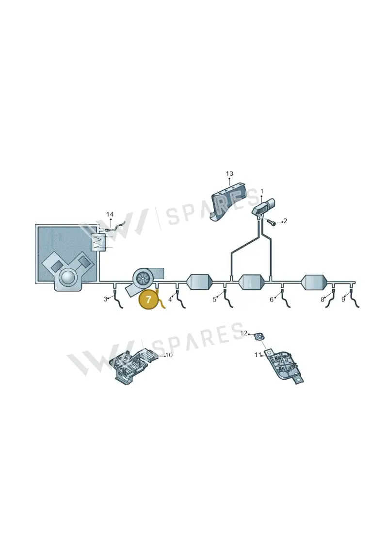 05L907807CR — Volkswagen Golf (2019-2025) diagram 780906150, position 7