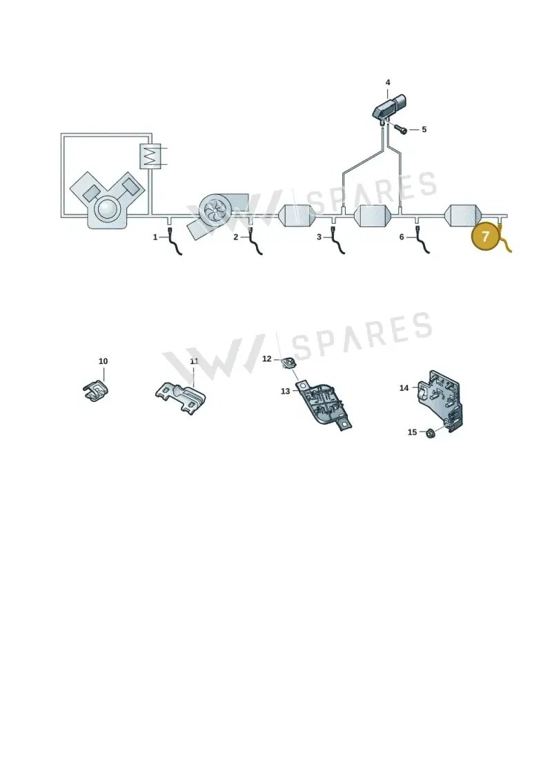 05L907807CS — Audi A3 Sportback (2019-2025) diagram 596906008, position 7