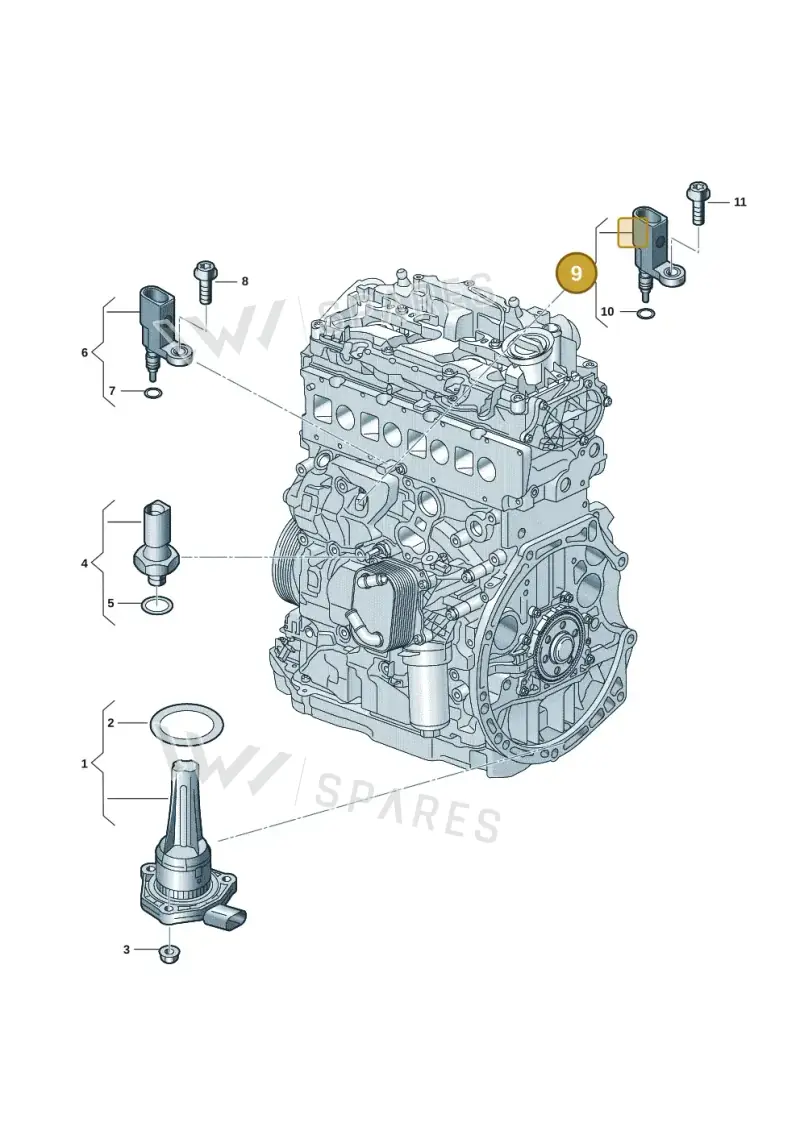 05L919501B — Volkswagen Passat estate (2023-) diagram 907660013, position 9