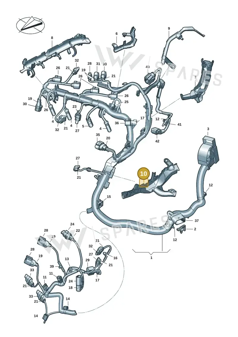 05L971824F — Volkswagen Multivan (2021-) diagram 7t0971280, position 10