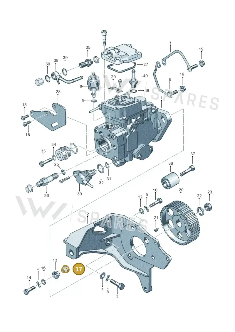 068130197 — Volkswagen LUPO/3L TDI (2003-2005) diagram 121130200, position 17