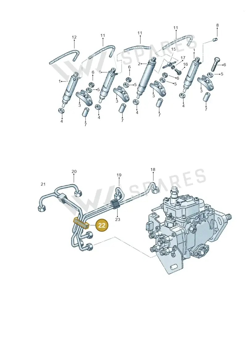 068130431C — Volkswagen Polo (2008-2009) diagram 114130700, position 22