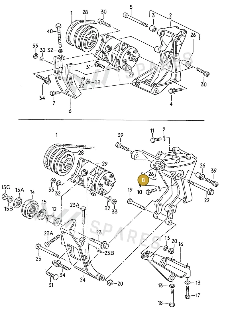 068903141T — Volkswagen Jetta                  89 (1988-1989) diagram 014077000, position 8