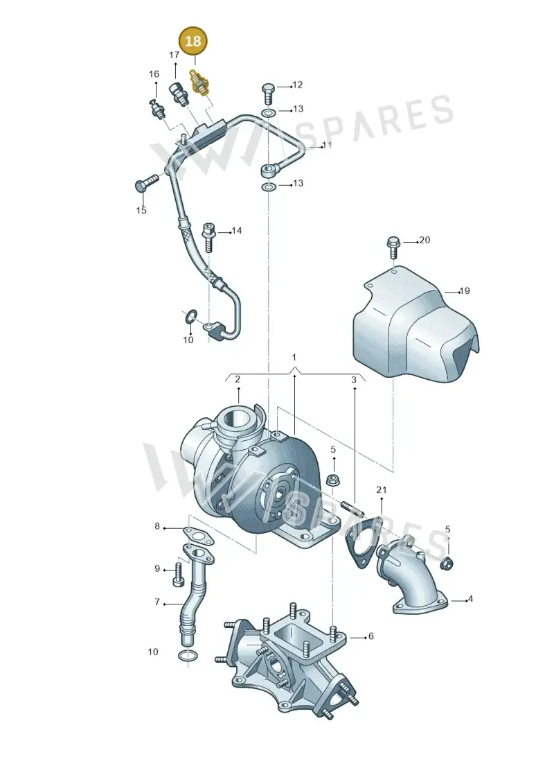 068919081C — Volkswagen PASSAT/4MOTION/W8 (2002-2005) diagram 260145700, position 18