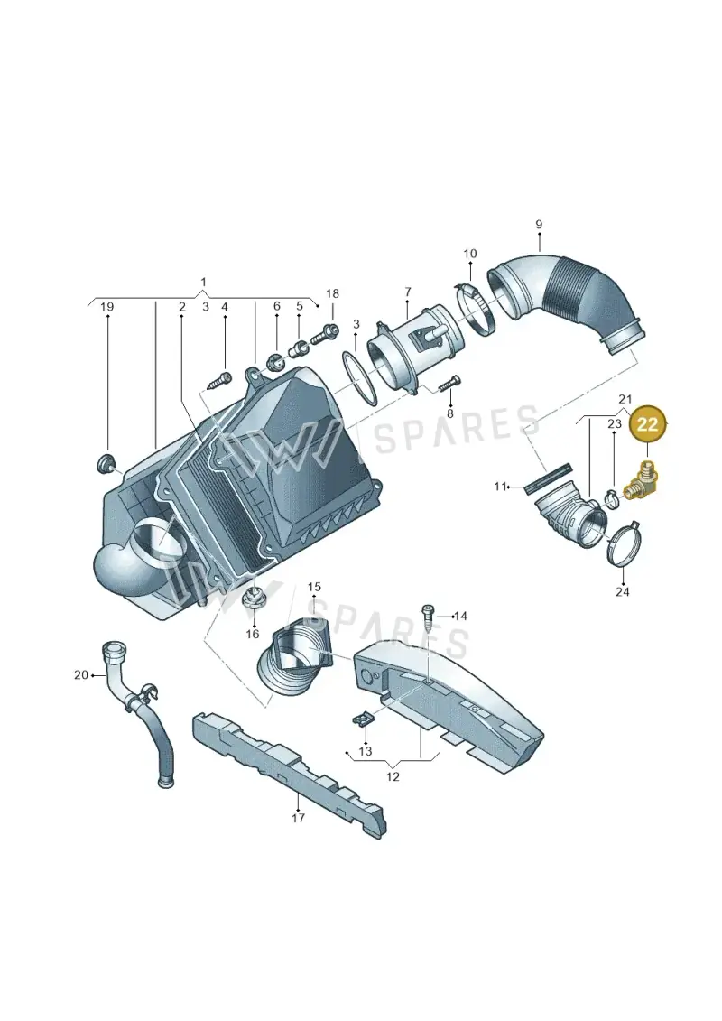 069129631 — Volkswagen Phaeton (lang) (2003-2006) diagram 258129100, position 22