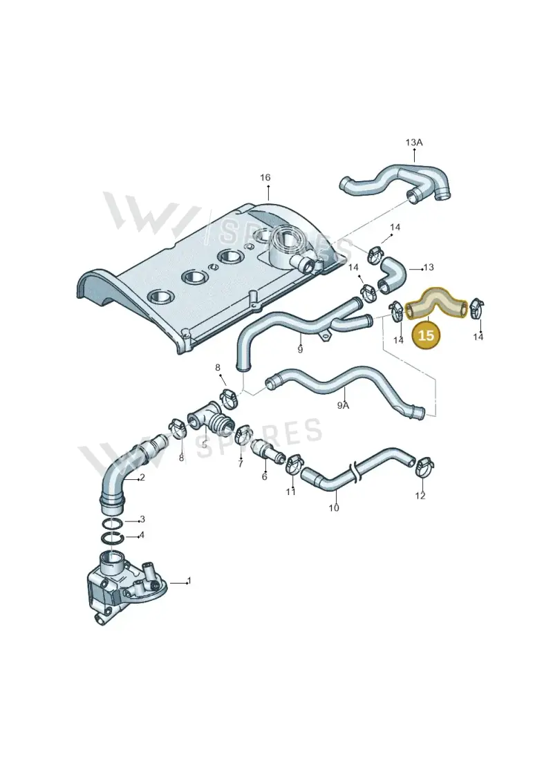 06A103221BR — Volkswagen Jetta/Wagon (2002-2006) diagram 194103850, position 15