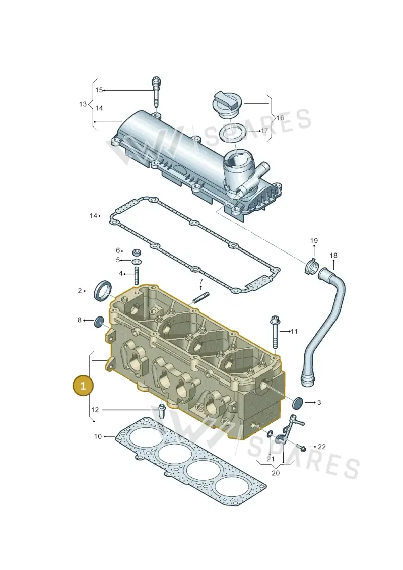 06A103351T — Volkswagen Golf Plus (2011-2014) diagram 409103300, position 1