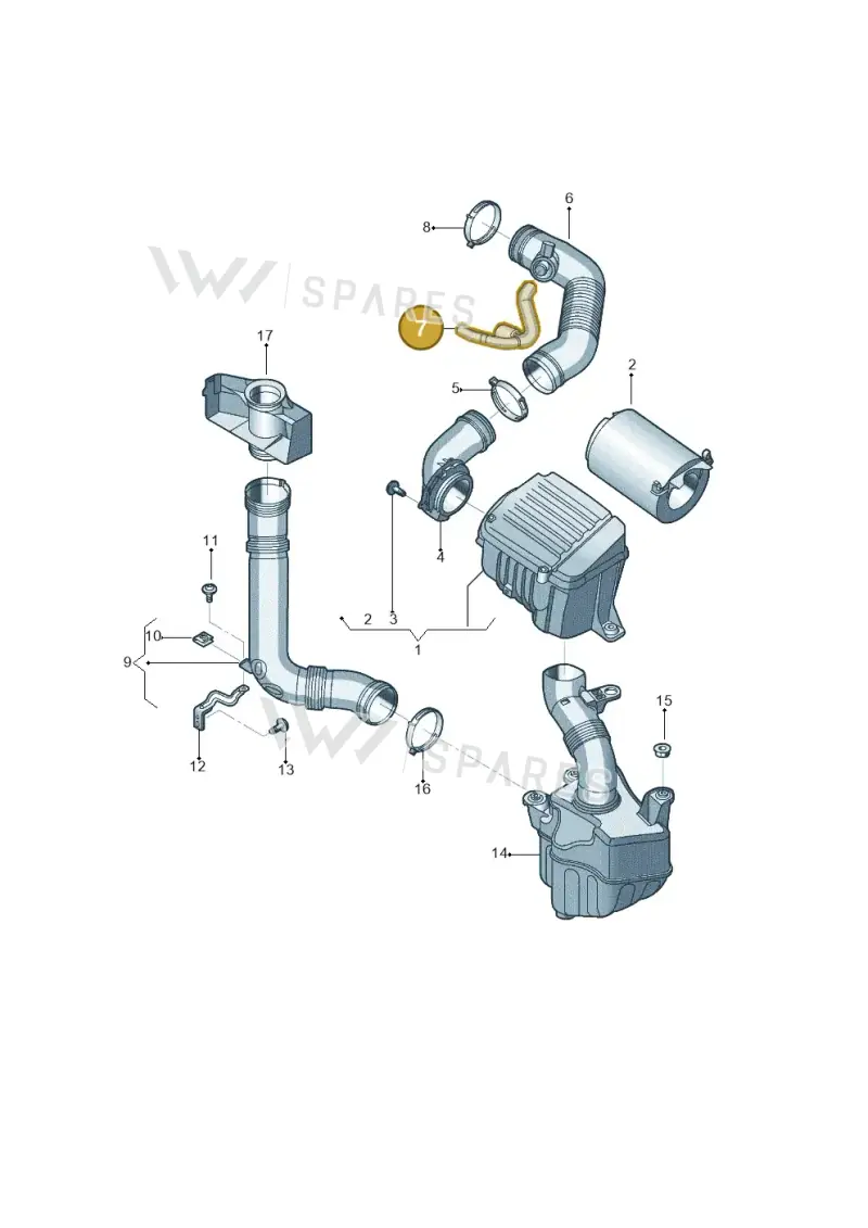 06A103493AC — Volkswagen Jetta 2.0 (2015-2015) diagram 692129160, position 7