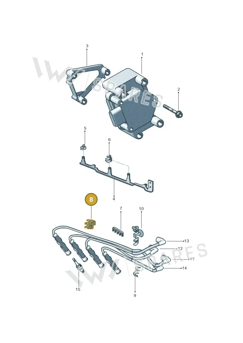 06A103733C — Volkswagen Voyage (2016-2023) diagram 388905000, position 8