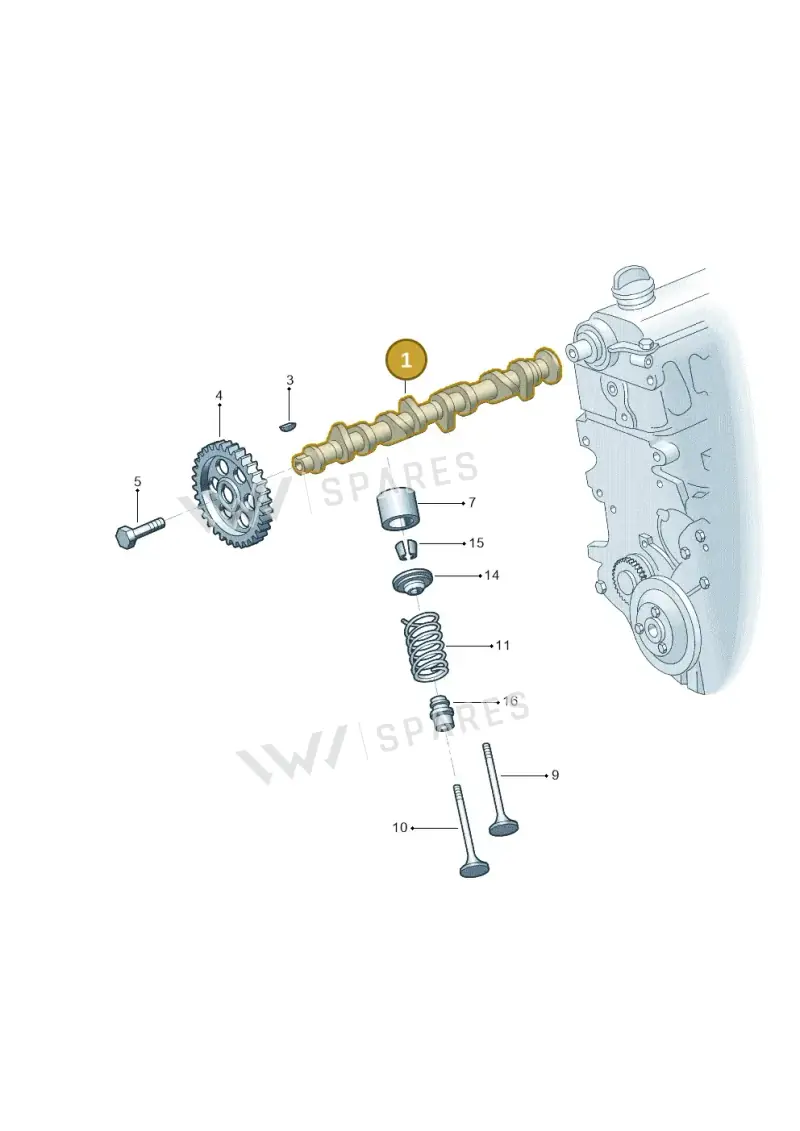 06A109101M — Volkswagen Jetta 2.0 (2015-2015) diagram 880109300, position 1