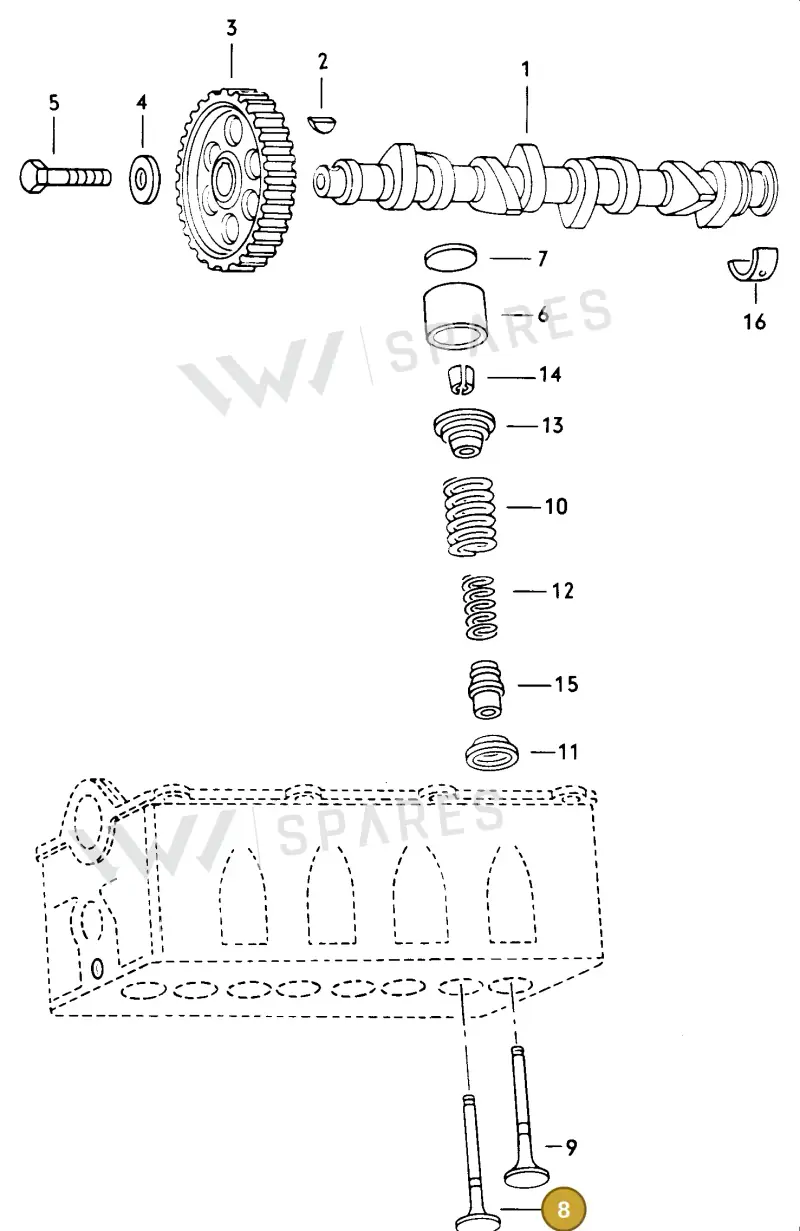 06A109601E — Volkswagen SANTANA 3000       "CN"04> (2004-) diagram 002009000, position 8