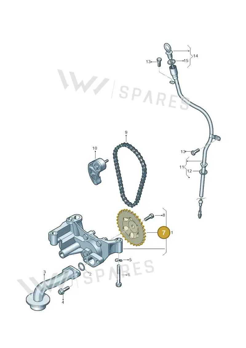 06A115121 — Volkswagen Transp. caravelle (2011-2015) diagram 410115300, position 7