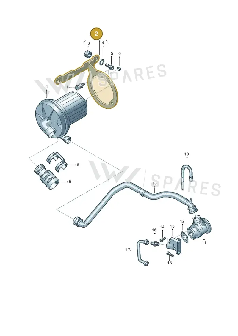 06A131085M — Volkswagen Transp. caravelle (2011-2015) diagram 410131200, position 2