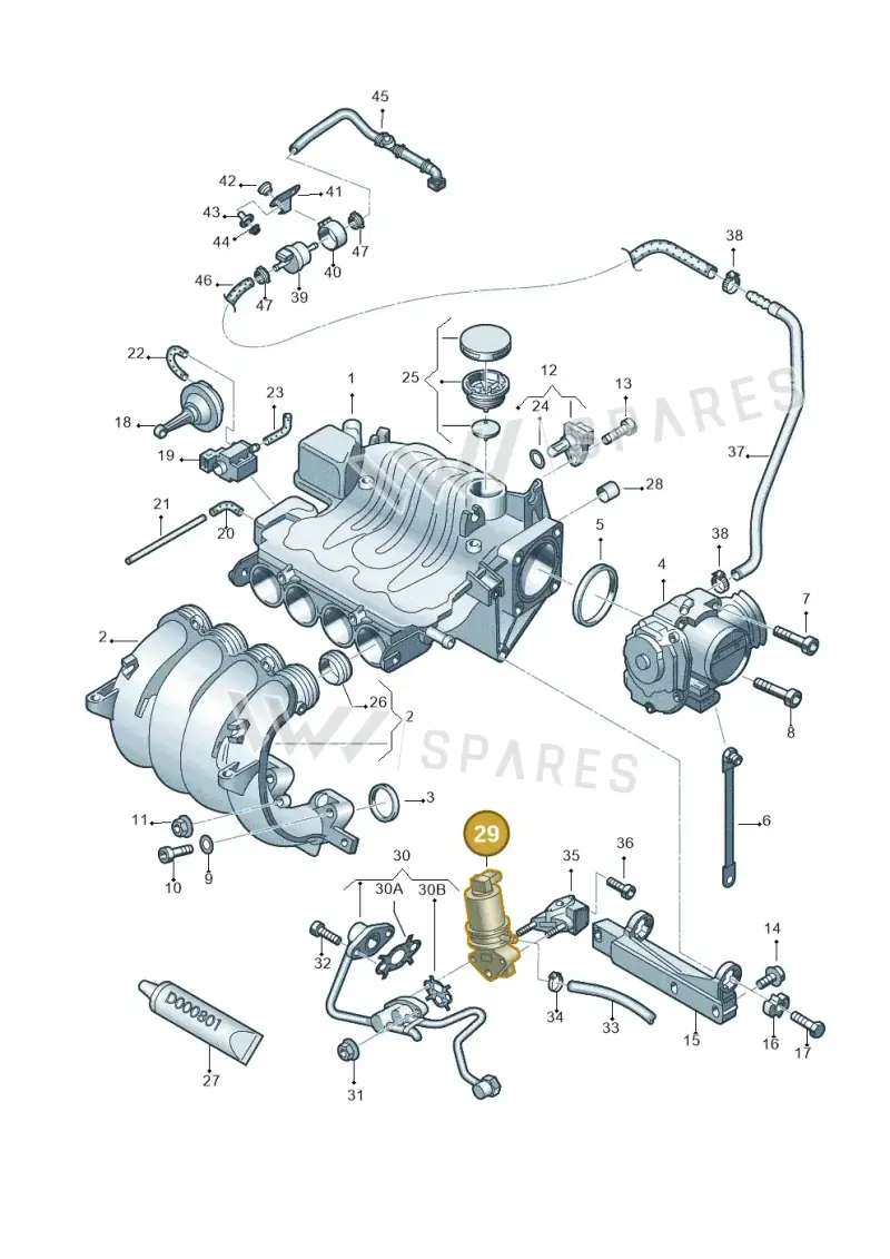 06A131501P — Volkswagen New Beetle             06> (2005-) diagram 194133150, position 29