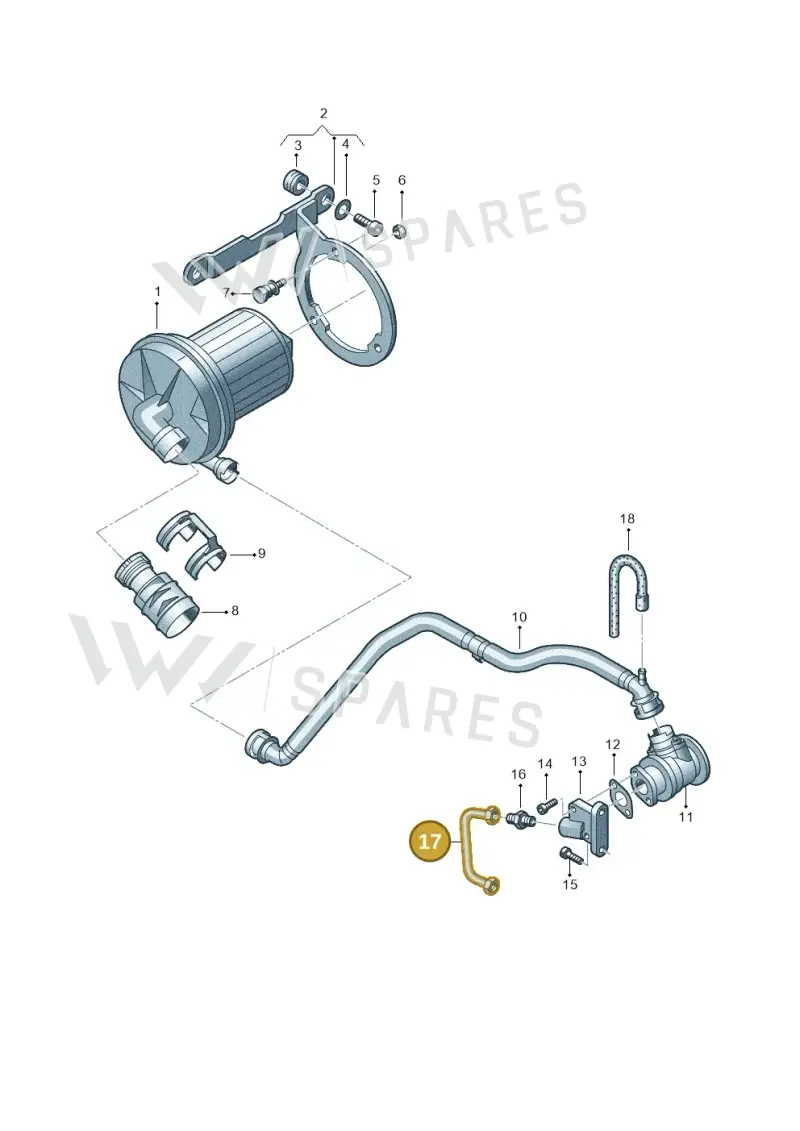 06A131672C — Volkswagen Transp. caravelle (2011-2015) diagram 410131200, position 17