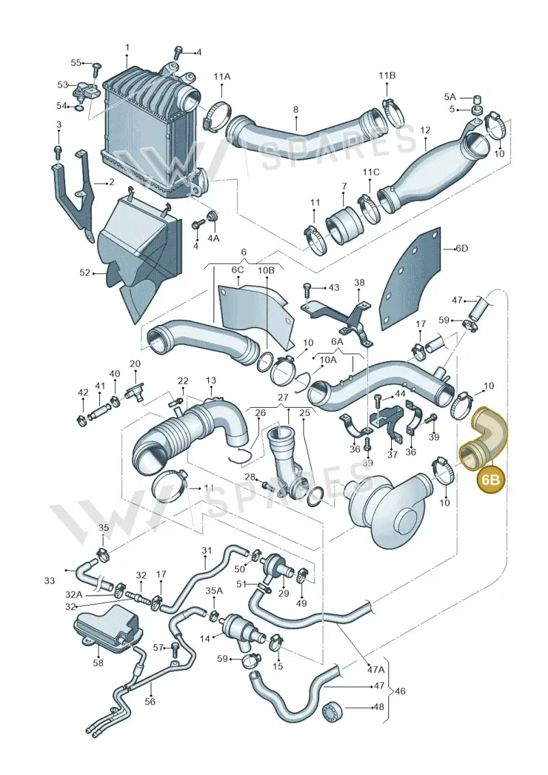 06A145832M — Volkswagen New Beetle             06> (2005-) diagram 194145750, position 6B